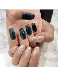 ニュアンスミラーネイル