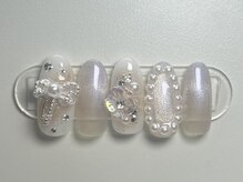 ジョアネイル(JOA Nail)/お正月/和装/リボン/パール/花