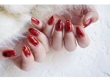 ネイル フライガール(nail FLY GIRL)/人気☆ハートホロの埋込ネイル♪