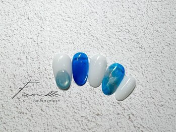 ファミーユ 池袋東口店(Famille)/大理石ネイル