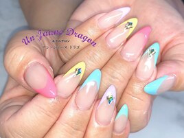 【ロングネイル】フレンチネイル