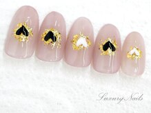 ラグジュアリーネイルズ オオミヤ(Luxury Nails Omiya)/ガーリー*ハートネイル