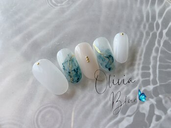 オリビアブルー(Olivia Blue)/インクネイル