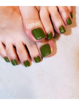 ユーズスタイル(U’style)/カーキフットネイル