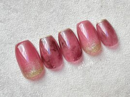 赤べっ甲ネイル