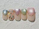 カラフルマグネットネイル