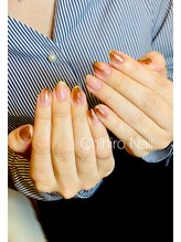 チヒロネイル/クリアブランのグラデーション