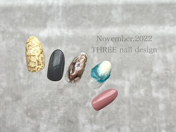スリー(THREE)/November 2022/nail desing