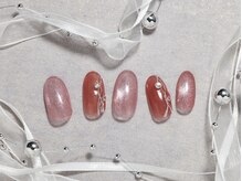 パープルの爪屋/キラキラなのに控えめネイル