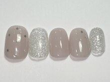 ネイルメゾン 渋谷店(NAIL MAISON)/ドットピンクラメ￥5500