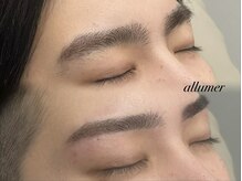 アリュメ(allumer)/眉ワックス×細めストレート
