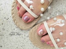 シュガーネイル(sugar nail)/ピンクフットネイル