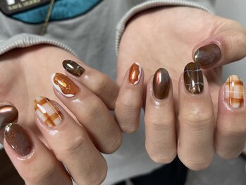 リランズネイル(rirans nail)/秋詰め込みデザインネイル