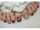 ☆雪の結晶フットネイル☆