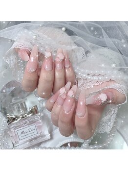 マリンネイル 麻布十番(Marin nail)/ちゅるんバラネイル