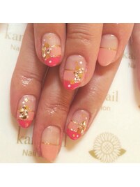 ダブルフレンチネイル