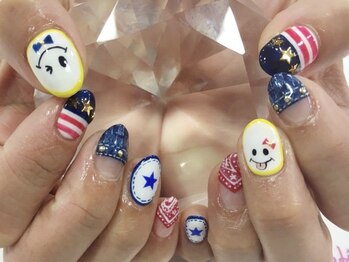 ネイルサロン 爪吉/POPにサマーアメリカン♪