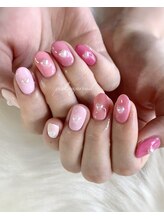 ピンクシュガーネイル(pink sugar nail)/可愛いすぎるハート&ピンク！