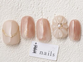 アイネイルズ 渋谷店(I nails)/ニュアンスピンクフラワー