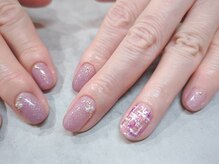 朱花 プルバイシュカ(fle by 朱花)/ツイードネイル