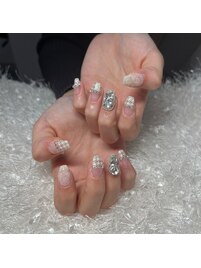 持ち込み☆埋め尽くし☆冬ネイル