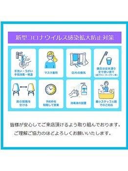 ホワイトニングカフェ 茨木店/新型コロナウイルス対策について