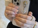 持ち込みアートコース /桃ネイル
