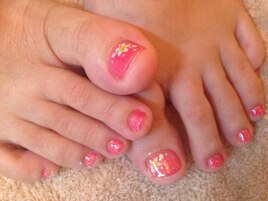 フラワーフットネイル