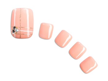 プラスネイル 銀座中央通り店(PLUS NAIL)/【1140】ラメ×チェック¥7,689