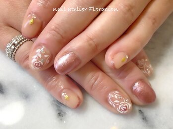 ネイルアトリエ フロラシオン/贅沢アートの褒められネイル53