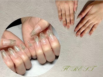 フォレスト(FOREST Hair&Nail)/クリアにラメグラ