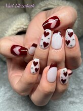 ネイルエリザベス(Nail Elizabeth)/バレンタインネイル
