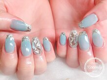 ルブリー(roovely)/水色ガラスフレンチ