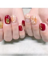 リコリサイア(ricco risaia)/鹿柄のネイル