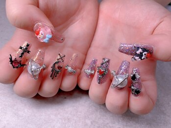 スノーネイルサロン 新宿店(Snow nail salon)/ゴスロリネイル