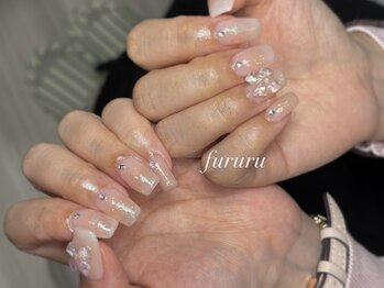 フルル(fururu)の写真/【清楚で可愛いが叶う◎】ふんわり優しい雰囲気で、思わず見惚れる指先に♪シンプルなのに可愛さが際立つ☆