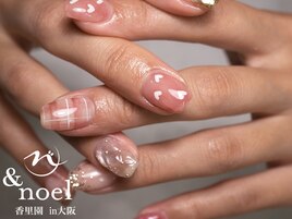 キルティングハートドットネイル