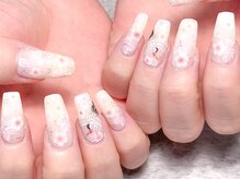 モルフォ 千駄ヶ谷(Morpho)/桜手描き&シールネイル