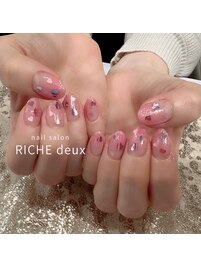 ラブリーハートホロネイル