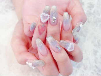 デコール 心斎橋(DECOR)/ブルーチークマグネットネイル