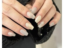 アイネイルズ 渋谷店(I nails)/【Saki.o】ラメグレーニュアンス