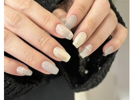 【Saki.o】ラメグレーニュアンス