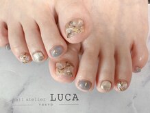 ネイルアトリエルカ(nail atelier LUCA)/M-845 晩夏ニュアンスネイル