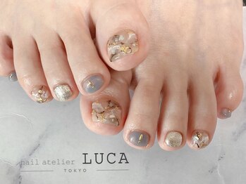 ネイルアトリエルカ(nail atelier LUCA)/M-845 晩夏ニュアンスネイル