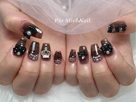 シアーブラウン×ブラックリボン