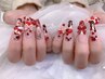 バレンタインネイル(チップスカルプ> やり放題【Lサイズ 】 ¥ 12990