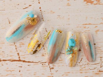 ネイルトリート 茨木駅前店(NAIL TREAT)/ターコイズブルー
