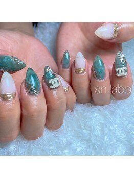 スマイル ネイル ラボラトリー(Smile nail laboratory)/Free art/大理石ネイル