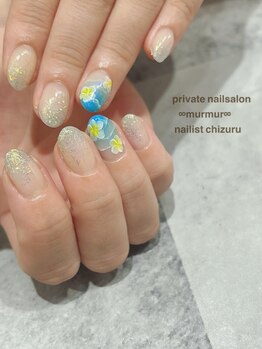 プライベート ネイルサロン マーマ(murmur)/プルメリアネイル