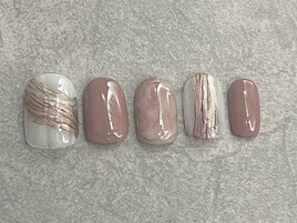 立体ラメ ニュアンスアート pink